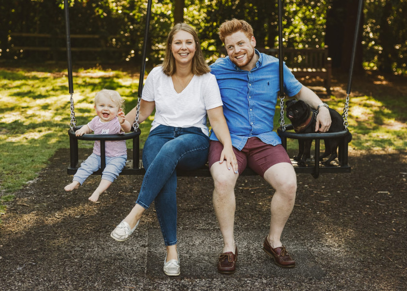 Family portraits Canford Cliffs Poole Dorset