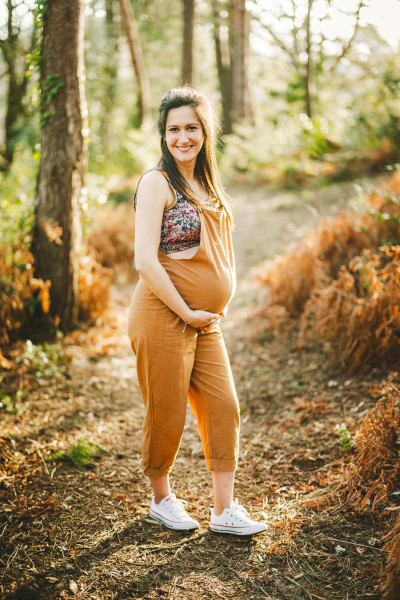 Bump portrait Bournemouth family shoot