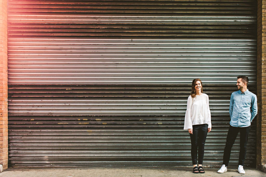 Creative portrait of couples in London