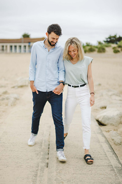 Fun couples shoot Sandbanks Poole