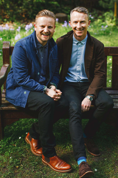 Gay men portrait Poole Dorset