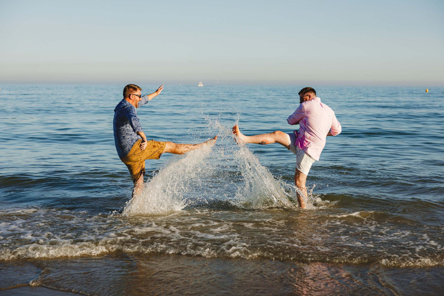 Seaside couples photography Poole