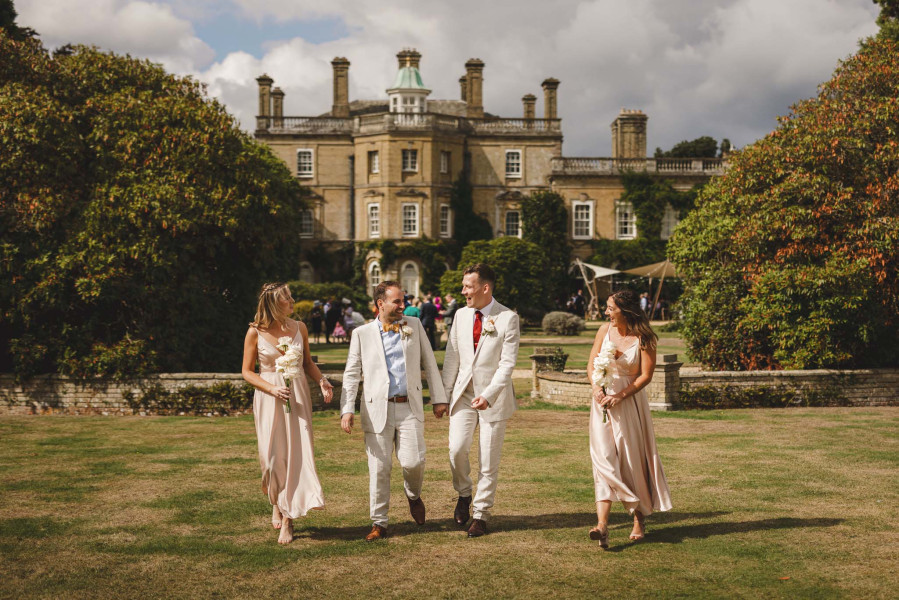 Gay wedding photography Pylewell Park