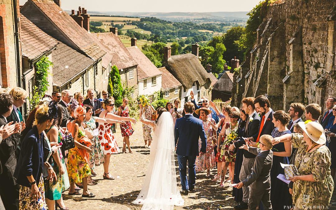 Alternative outdoor wedding Gold Hill Dorset | Dorset wedding photography