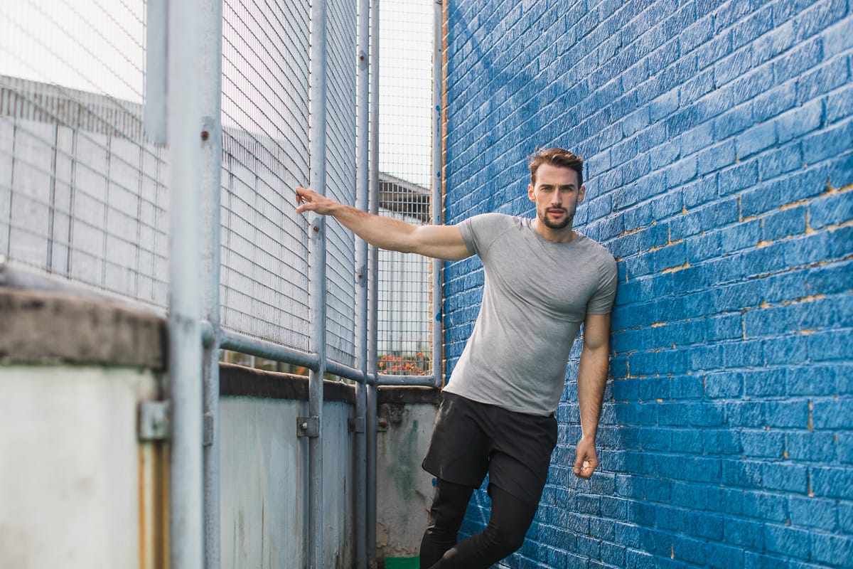 Creative location photography clothing fitness brand