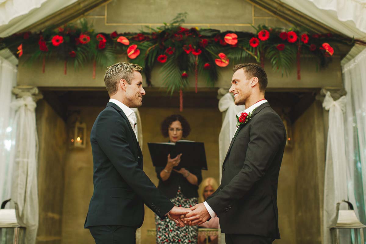 Gay wedding photography in Dorset