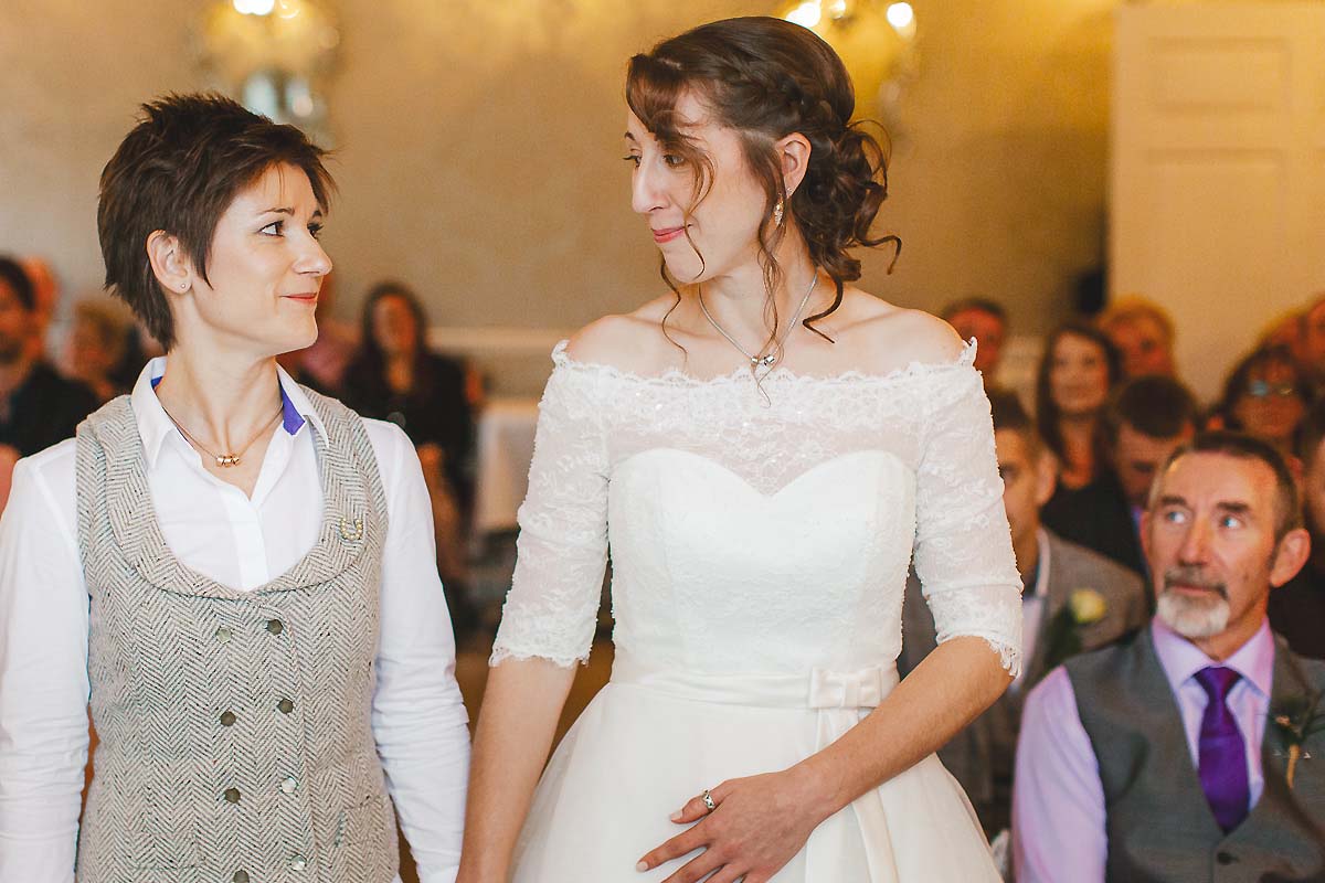 Gay wedding ceremony - 2 brides marry in Dorset