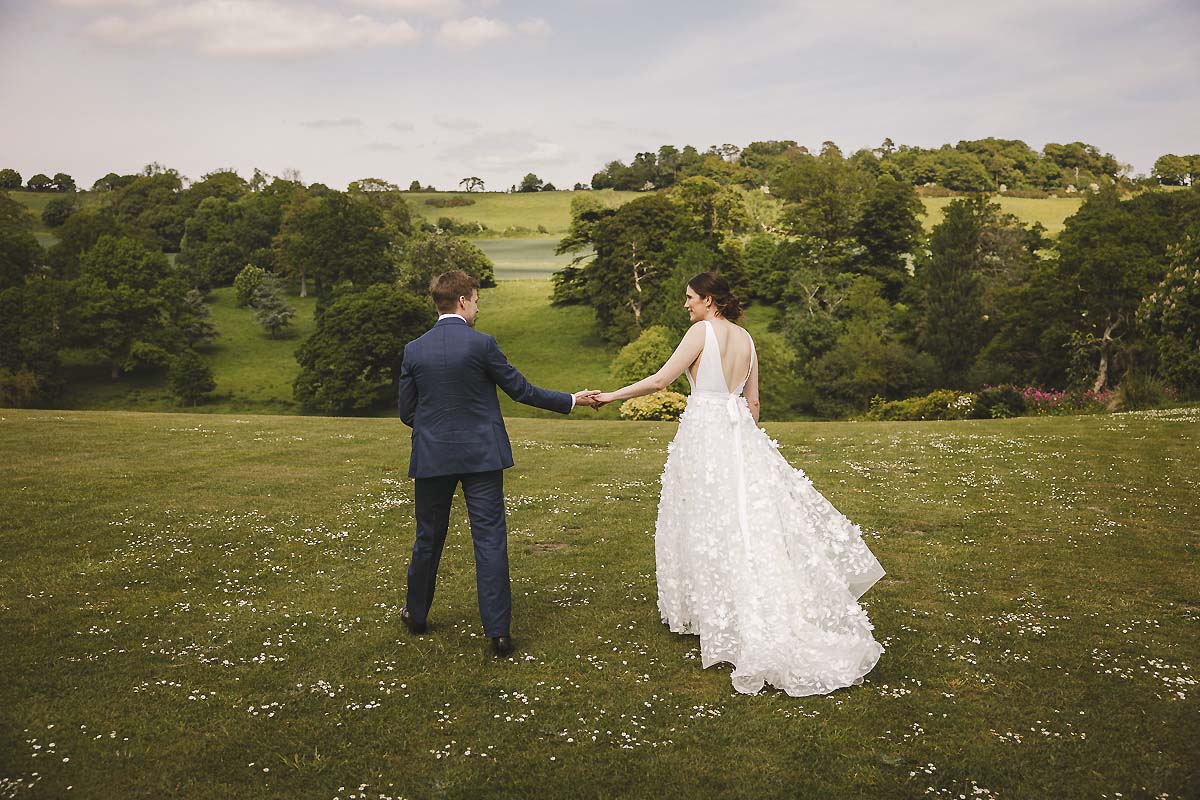 Custom wedding dress - Minterne House wedding photography