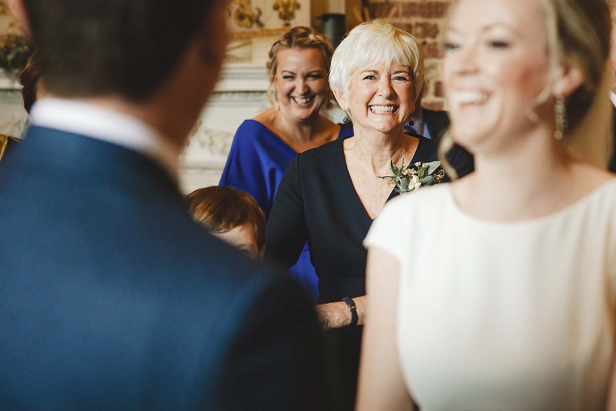 Happy mother of the bride - wedding documentary photography