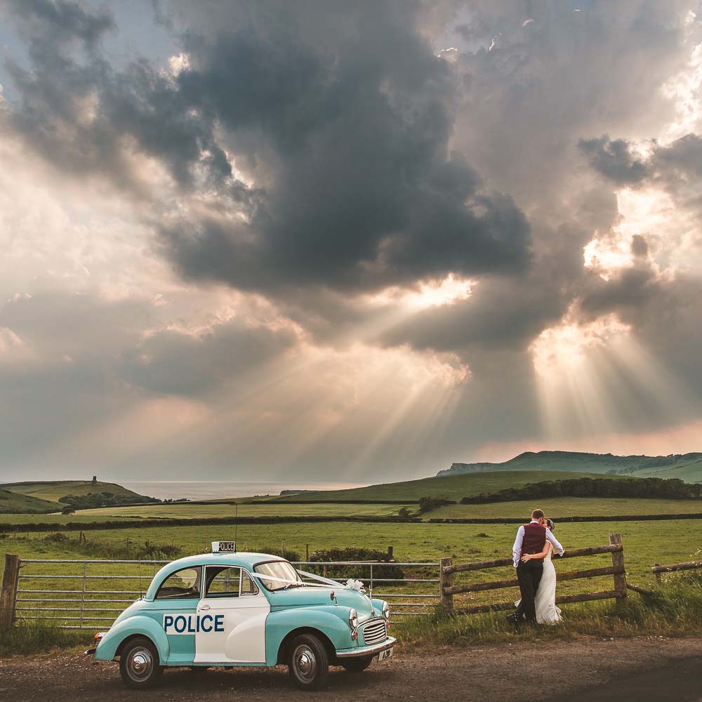 Couple portrait at Smedmore House in Dorset