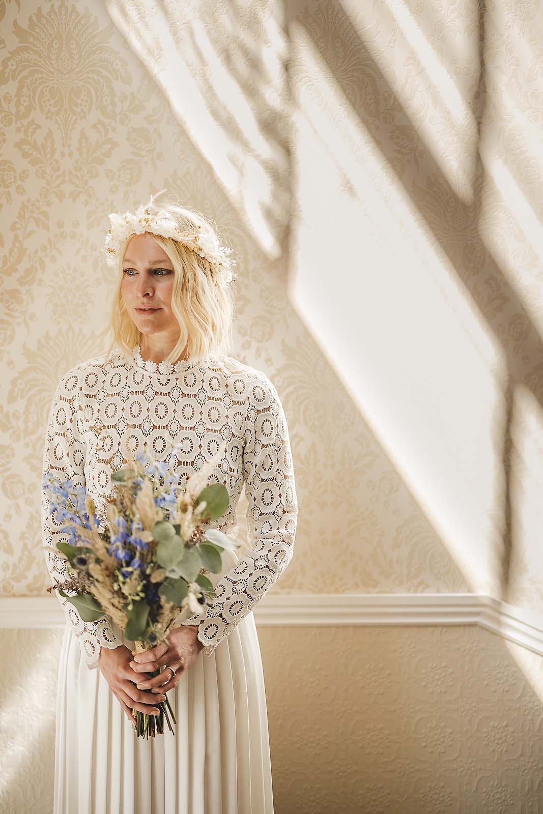 Vintage inspired alternative wedding dress