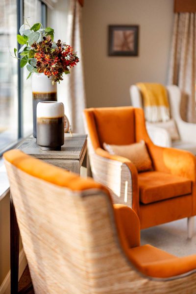 Commercial photography of an interior with an creative angle