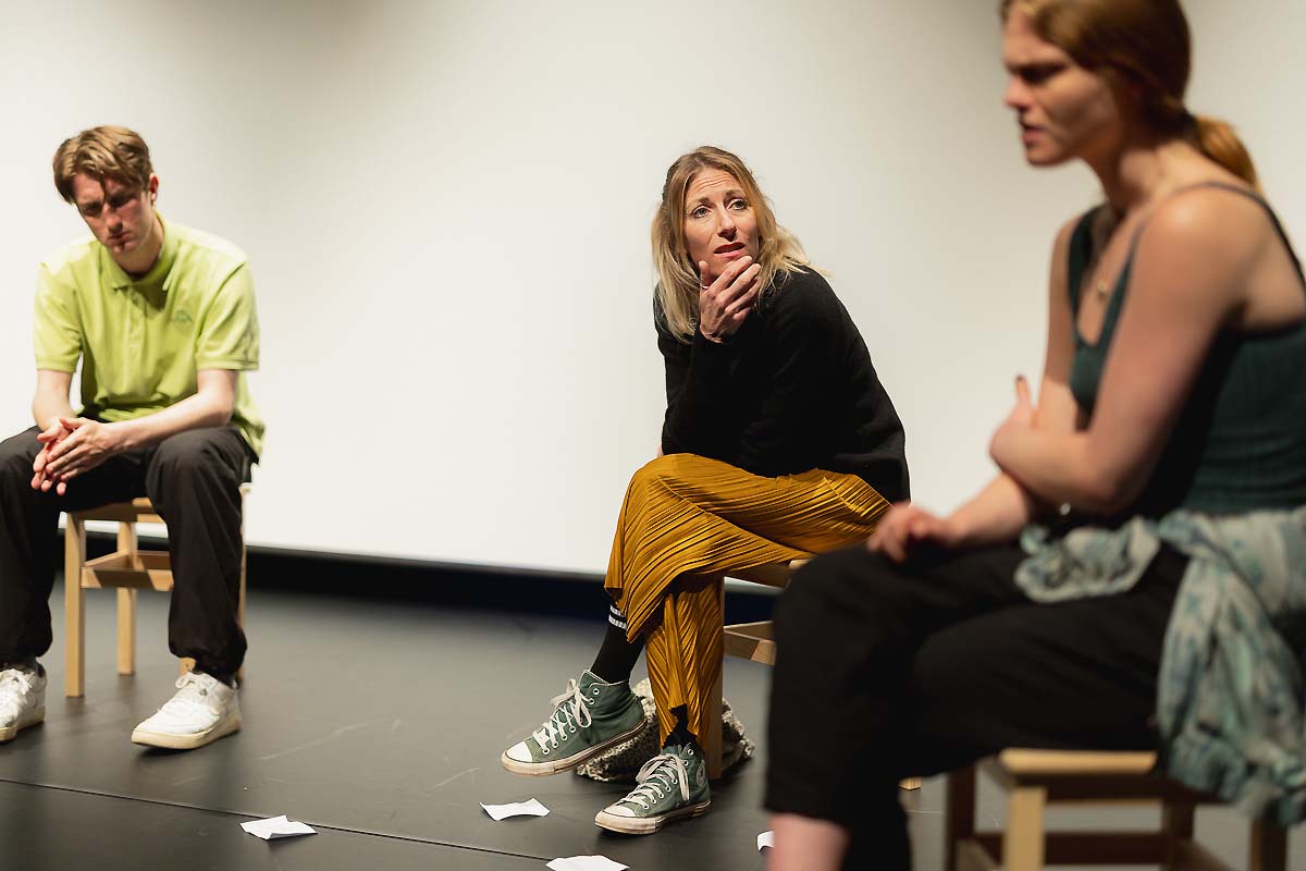 Candid event photography during a professional gathering