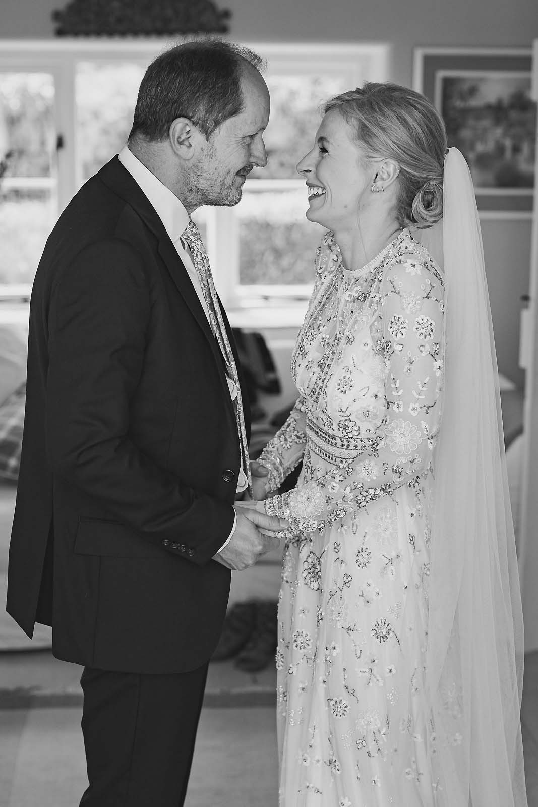 A calm and reflective moment shared between Faye and her dad
