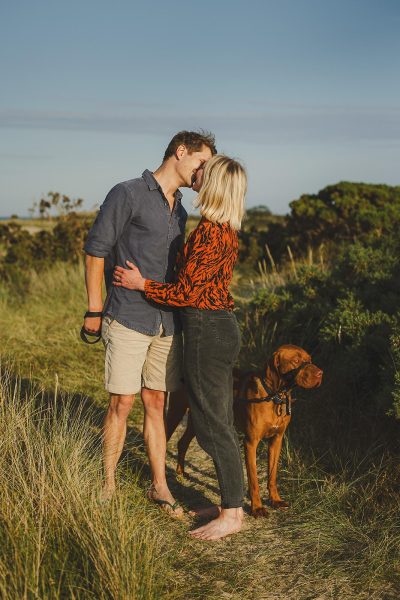 Romantic moment during pre wedding shoot