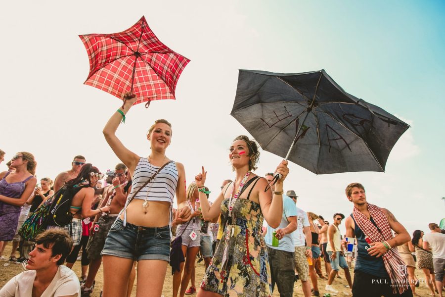 Festival crowd portraits