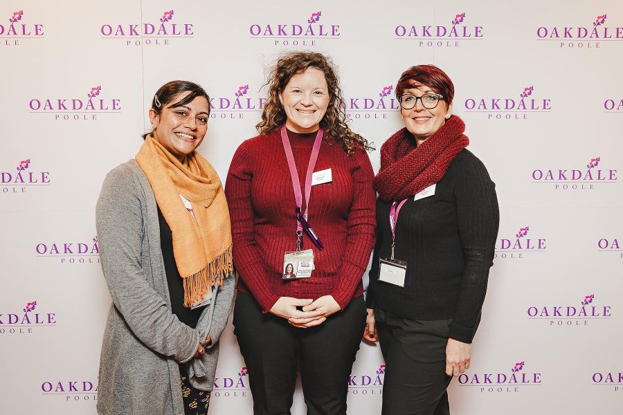 Guests enjoying launch party at care home in Poole