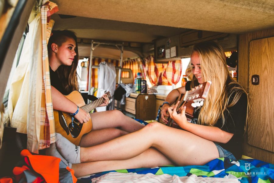 Campsite festivals lifestyle portraits