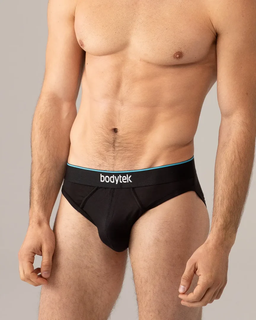 Close-up product shot of men's underwear waistband, styled for a Dorset campaign photography brief