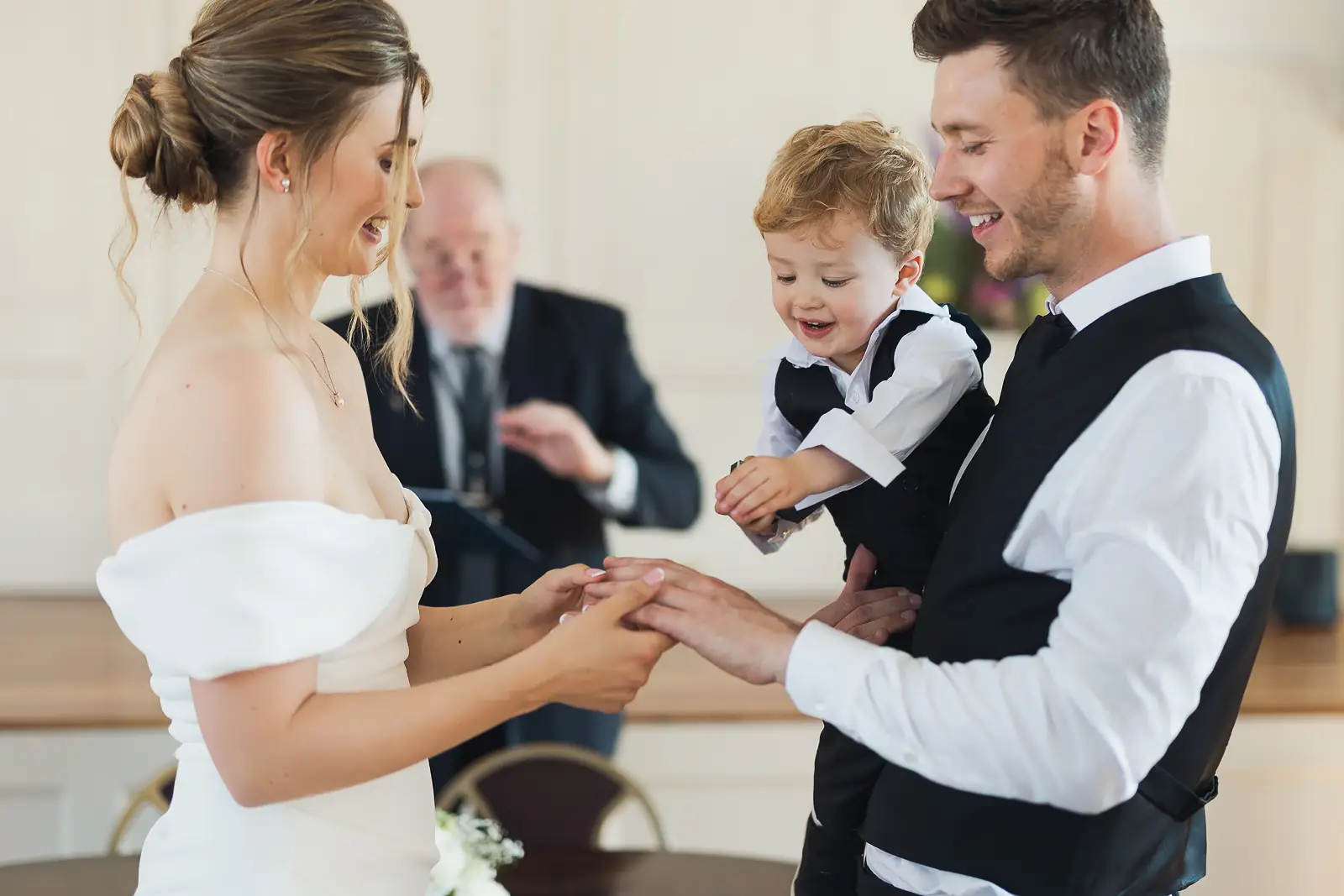 Couple getting married at Guildhall Poole